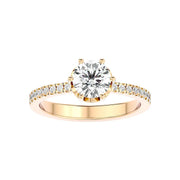 Classic 60 Pointer Round Lab Diamond Ring