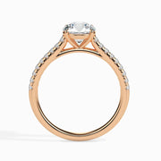 50 Pointer Round Lab Diamond Wed Solitaire Ring