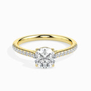 50 Pointer Round Lab Diamond Wed Solitaire Ring