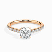 50 Pointer Round Lab Diamond Wed Solitaire Ring