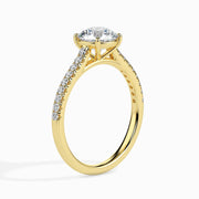 50 Pointer Round Lab Diamond Wed Solitaire Ring