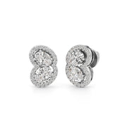 1.50Ct Fancy Stud Diamond Gold Earrings