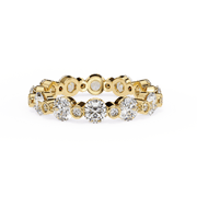 Hypnotic Infinity Smoke Ladies Ring (LR14023)