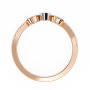 Striking Cluster Outline Ladies Ring (LR14027)