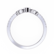 Striking Cluster Outline Ladies Ring (LR14027)
