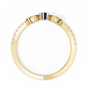 Striking Cluster Outline Ladies Ring (LR14027)