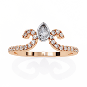 Striking Cluster Outline Ladies Ring (LR14027)