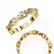 Breathtaking Flush Echo Ladies Ring (LR14042)