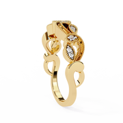 Stellar Moon Muscle Ladies Ring (LR14047)