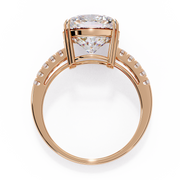 Celestial V-Prong Heart Ladies Ring (LR14051)