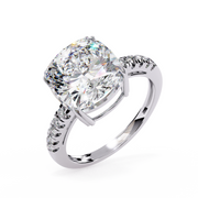 Celestial V-Prong Heart Ladies Ring (LR14051)