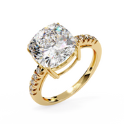 Celestial V-Prong Heart Ladies Ring (LR14051)