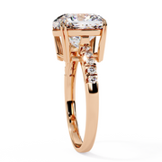Celestial V-Prong Heart Ladies Ring (LR14051)