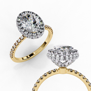Beautiful Illusion Bone Ladies Ring (LR14063)