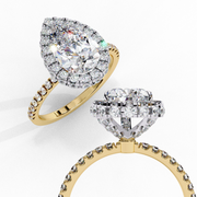 Stellar U-Prong Illusion Ladies Ring (LR14065)