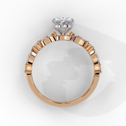 Coruscating Feather Shape Ladies Ring (LR14072)
