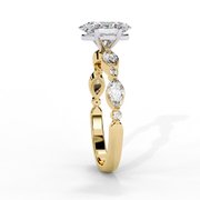 Coruscating Feather Shape Ladies Ring (LR14072)