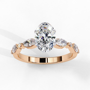 Coruscating Feather Shape Ladies Ring (LR14072)