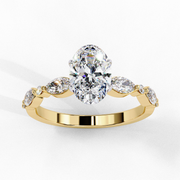 Coruscating Feather Shape Ladies Ring (LR14072)
