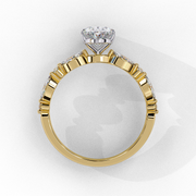 Coruscating Feather Shape Ladies Ring (LR14072)