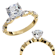 Intoxicating Halo Contour Ladies Ring (LR14074)
