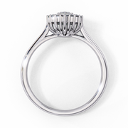 Lovely Interlocking Profile Ladies Ring (LR14079)