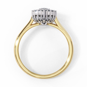 Lovely Interlocking Profile Ladies Ring (LR14079)