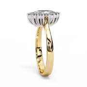 Lovely Interlocking Profile Ladies Ring (LR14079)