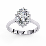 Lovely Interlocking Profile Ladies Ring (LR14079)