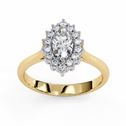 Lovely Interlocking Profile Ladies Ring (LR14079)
