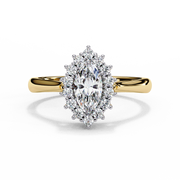 Lovely Interlocking Profile Ladies Ring (LR14079)