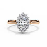 Lovely Interlocking Profile Ladies Ring (LR14079)