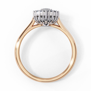 Lovely Interlocking Profile Ladies Ring (LR14079)