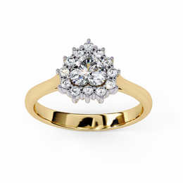 Exquisite Cluster Passion Ladies Ring (LR14081)