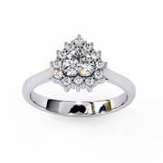 Exquisite Cluster Passion Ladies Ring (LR14081)