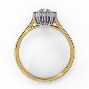 Splendid Shared-Prong Silhouette Ladies Ring (LR14084)