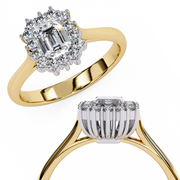 Splendid Shared-Prong Silhouette Ladies Ring (LR14084)