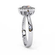 Splendid Shared-Prong Silhouette Ladies Ring (LR14084)