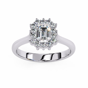 Splendid Shared-Prong Silhouette Ladies Ring (LR14084)
