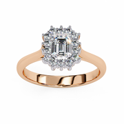 Splendid Shared-Prong Silhouette Ladies Ring (LR14084)