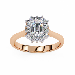 Splendid Shared-Prong Silhouette Ladies Ring (LR14084)