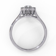 Splendid Shared-Prong Silhouette Ladies Ring (LR14084)