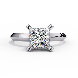 Breathtaking V-Prong Profile Ladies Ring (LR14094)