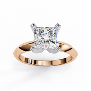 Breathtaking V-Prong Profile Ladies Ring (LR14094)