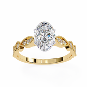 Astral Criss-Cross Thought Ladies Ring (LR14124)