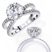 Pretty Braided Infatuation Ladies Ring (LR14133)