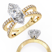 Ethereal Braided Blood Ladies Ring (LR14134)