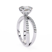 Effervescent Shared-Prong Memory Ladies Ring (LR14139)