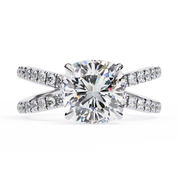Effervescent Shared-Prong Memory Ladies Ring (LR14139)