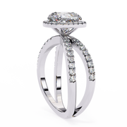 Ethereal Shared-Prong Shade Ladies Ring (LR14151)